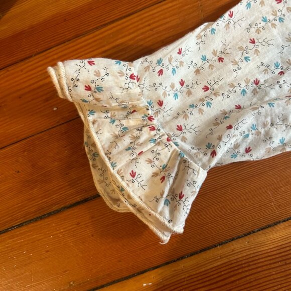 MARNI Floral Ruffle Blouse - Size M (40 IT) - Cream With Flowers - Picture 4 of 6